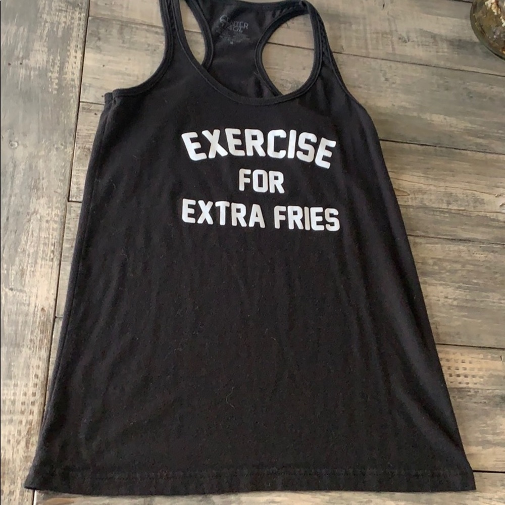 Sports tank top exercise for extra fries medium